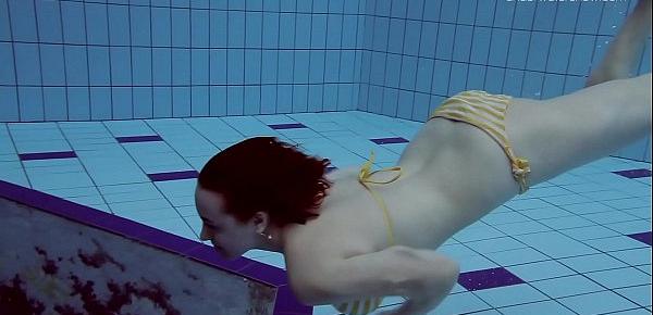  Lada Poleshuk underwater show big tits short hair